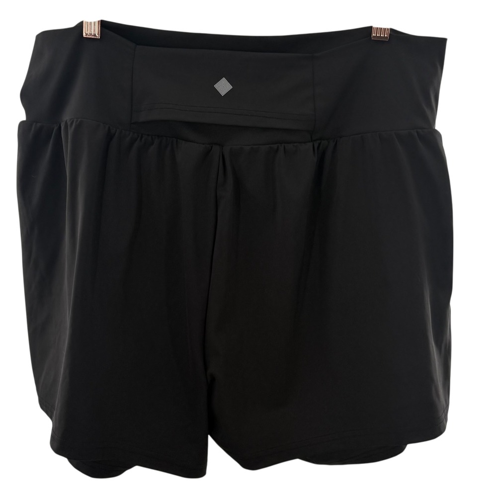 Lularoe Rise Unbeatable Athletic Skort Running Workout Shorts back Pocket 2X - Picture 5 of 7